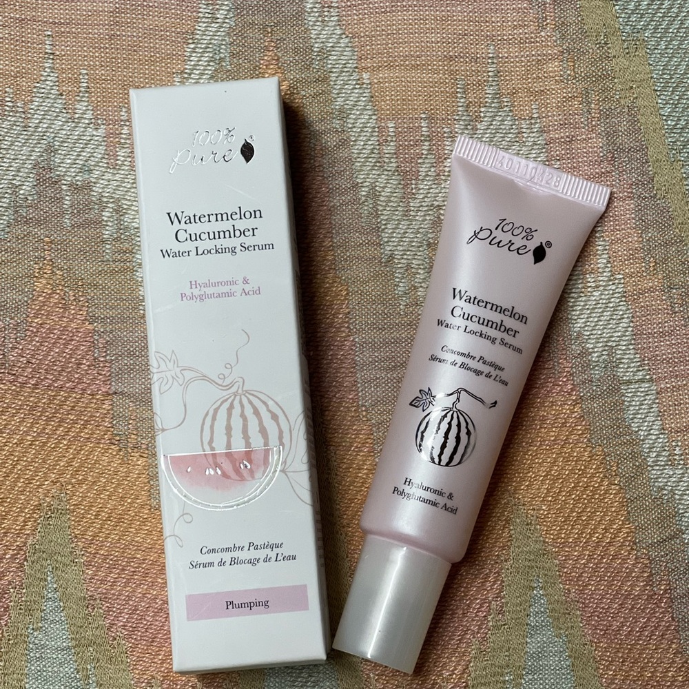 100% Pure Watermelon Cucumber Serum with Hyaluronic & Polyglutamic Acid